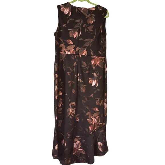 Enfocus Women's Sleeveless Hi Lo Dress Midi Size 14W Sku 2616 - Picture 3 of 11